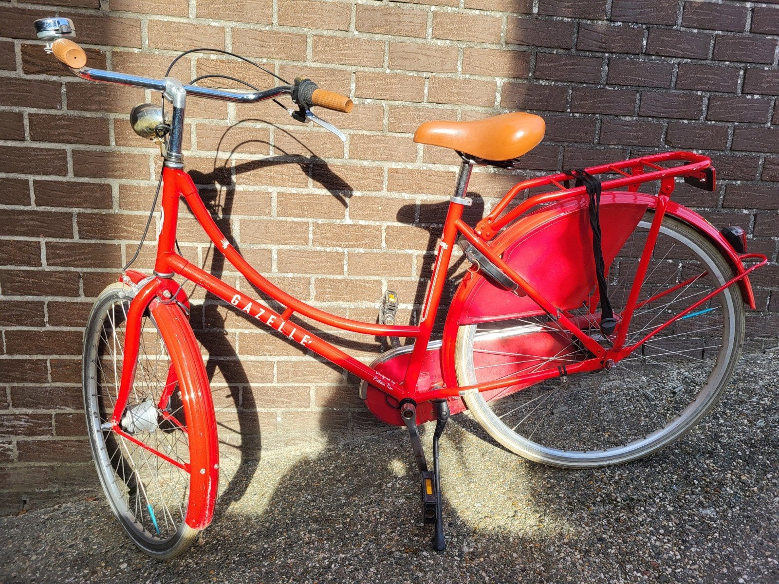 classic girls fiets, ferrari rood, Ophalen, Terugtraprem, Gebruikt, Versnellingen