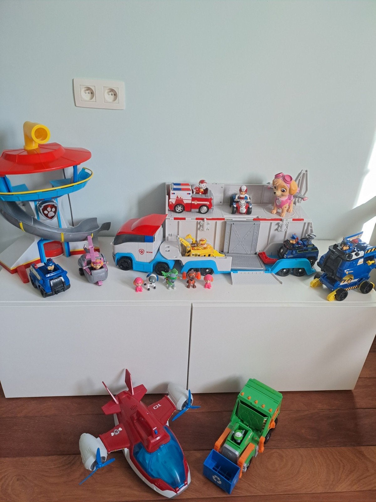 Groot lot Paw Patrol, Ophalen