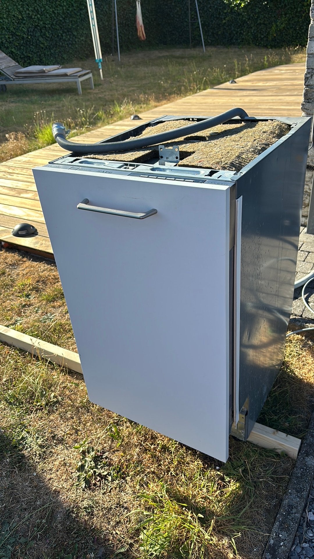 AEG inbouwvaatwasser 45cm, Elektronische apparatuur, Vaatwasmachines, Ophalen, Gebruikt, Minder dan 85 cm, Eco programma