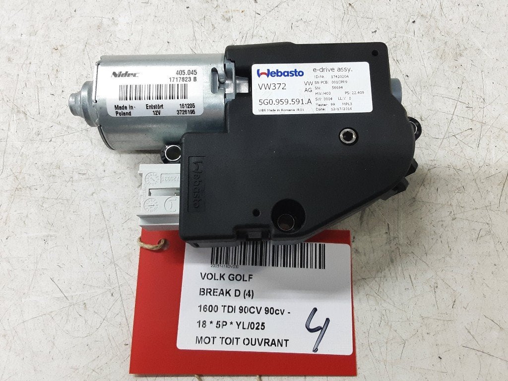 SCHUIFDAK MOTOR Golf VII Variant (AUVV) (5G0959591A), Auto-onderdelen, Gebruikt, Volkswagen, Volkswagen AG, Kundenbetreuung@volkswagen.de