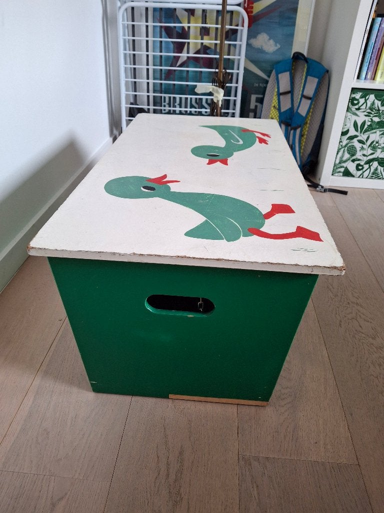 Coffre à jouet vintage, Moins de 50 cm, 50 à 100 cm, Enlèvement, Utilisé