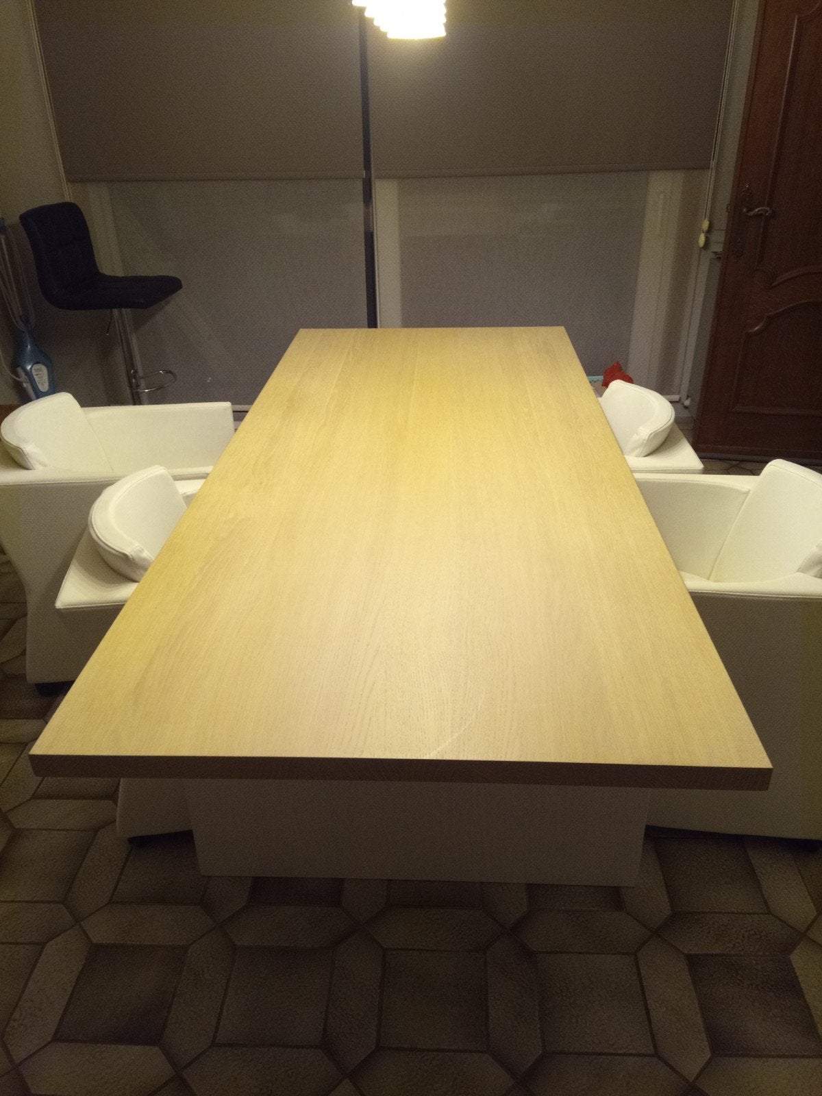 Eettafel met eventueel stoelen, Ophalen