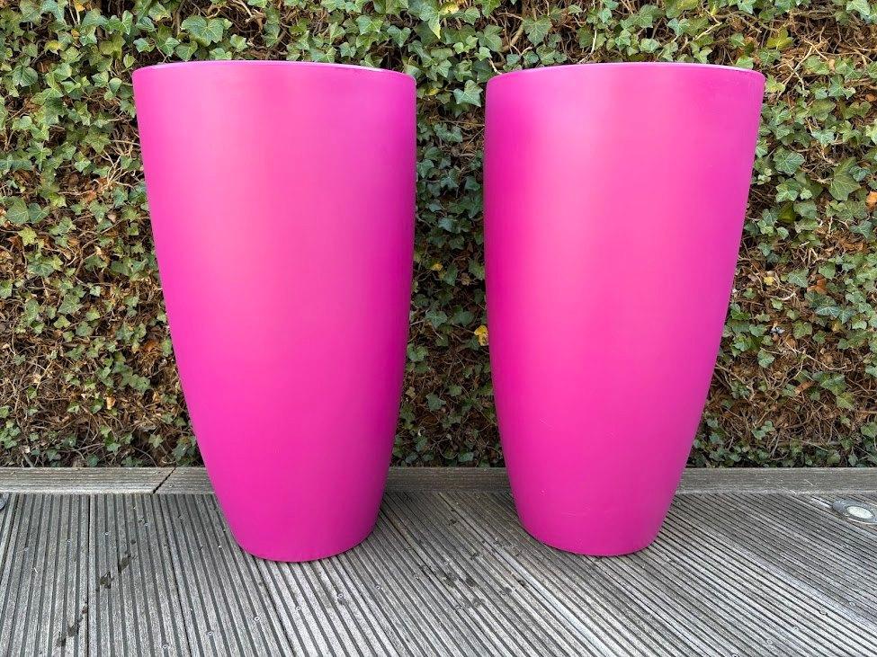 ELHO Bloempot Fuchsia (2 stuks)., Ophalen, Kunststof, 40 cm of meer, Rond