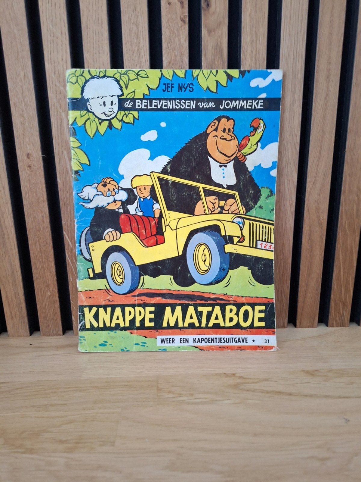 Jommeke zwart/wit nr:31, Enlèvement, Utilisé, Ustensile