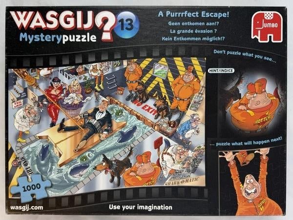 Wasgij Mystery 13 Geen ontkomen aan puzzel 1000 Stukjes, Verzenden, 500 t/m 1500 stukjes, Zo goed als nieuw, Legpuzzel