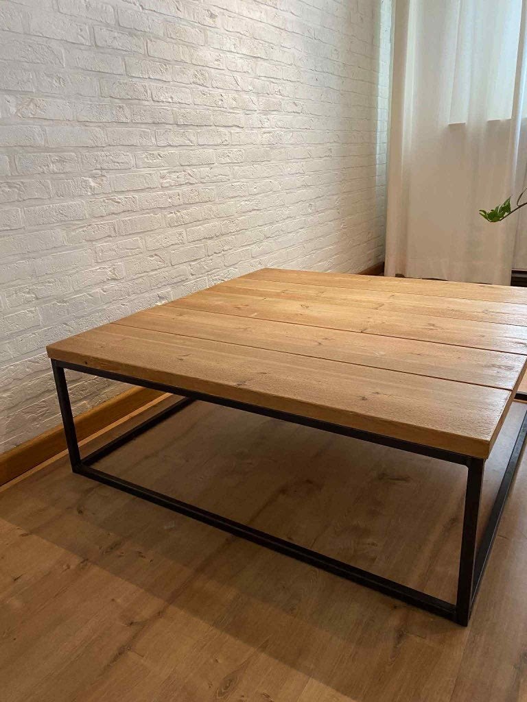 Salontafel, Ophalen, Gebruikt, 50 tot 100 cm, Vierkant