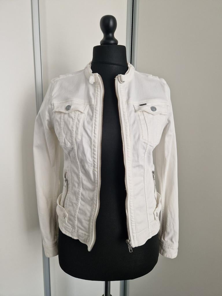 Veste en jeans, été, femme, blanche, G-Star, Taille M, Neuf, Taille 38/40 (M), Enlèvement ou Envoi, G-Star Raw