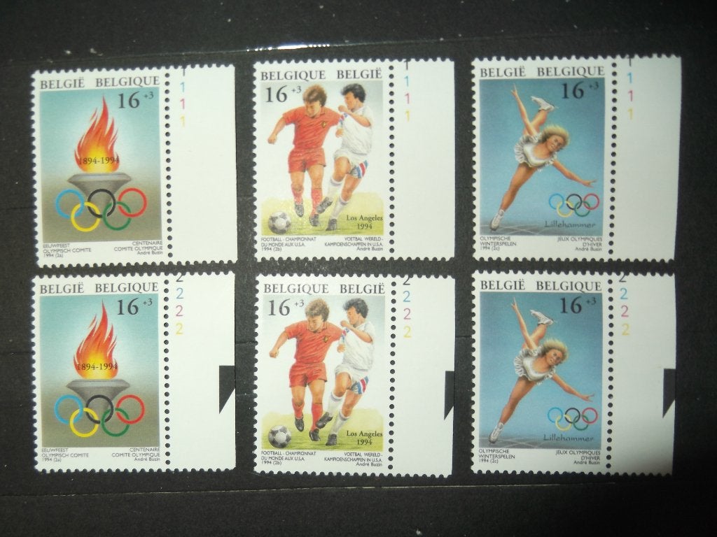 2540-2542 plaatnummer - numéro de planche (André Buzin) 1994, Timbres & Monnaies, Timbres | Europe | Belgique, Enlèvement ou Envoi