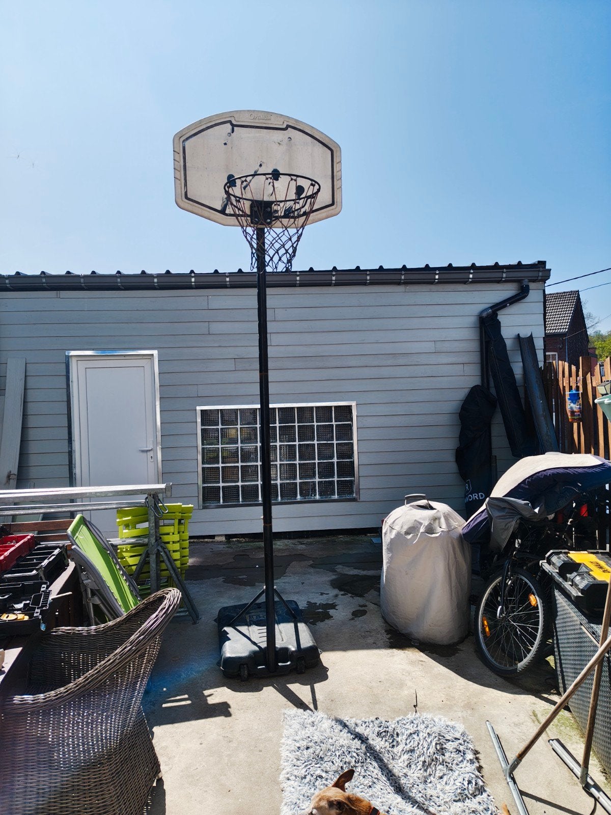 Basketbalring te koop, Ophalen, Gebruikt, Ring, Bord of Paal