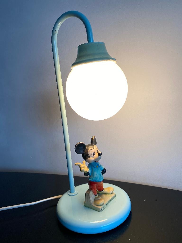 Disney vintage lamp mickey Mouse, Ophalen of Verzenden, Mickey Mouse, Beeldje of Figuurtje