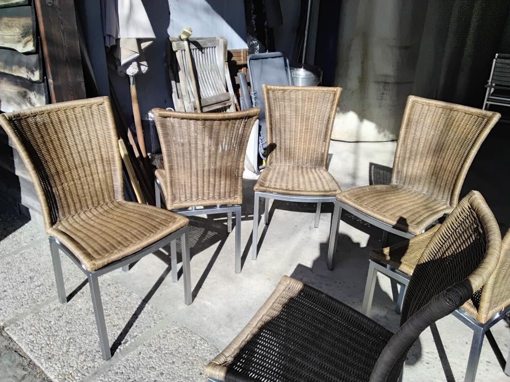 Stoelen 6 stuks, Huis en Inrichting, Ophalen, Gebruikt, Overige materialen, Modern