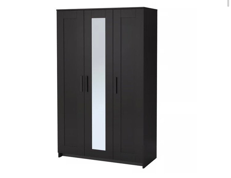Kast en Bed ikea kleur zwart, Huis en Inrichting, Slaapkamer | Complete slaapkamers, Ophalen, Zo goed als nieuw, Tweepersoons
