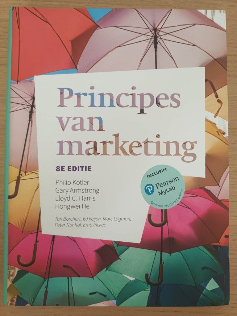 Principes van marketing - 8e editie - studieboek, Enlèvement ou Envoi, Comme neuf, Économie et Marketing, Diverse auteurs