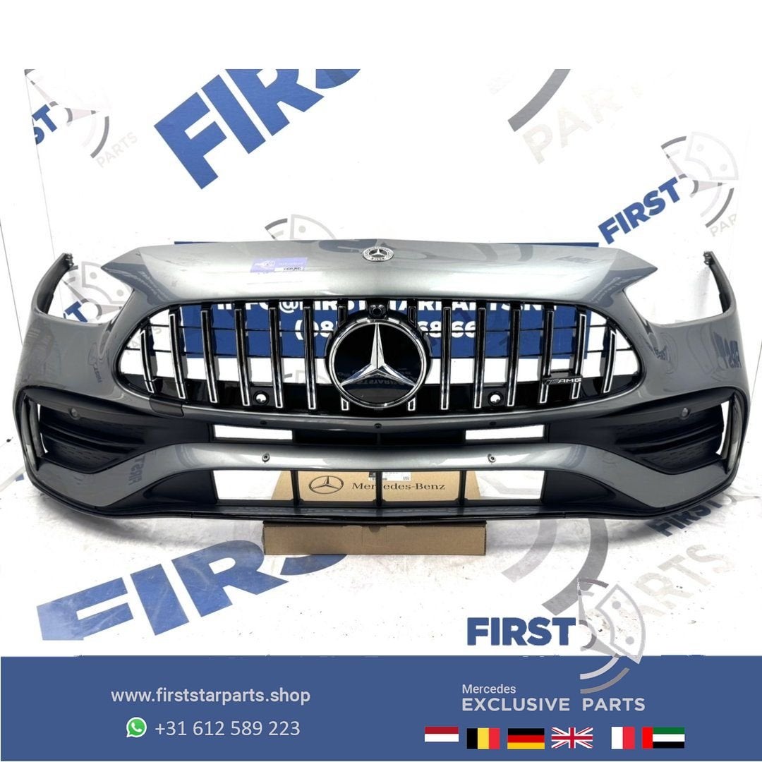 W206 AMG BUMPER C KLASSE A2068858401 C43 VOORBUMPER + PANAME, Gebruikt, -, Voor, Ophalen of Verzenden