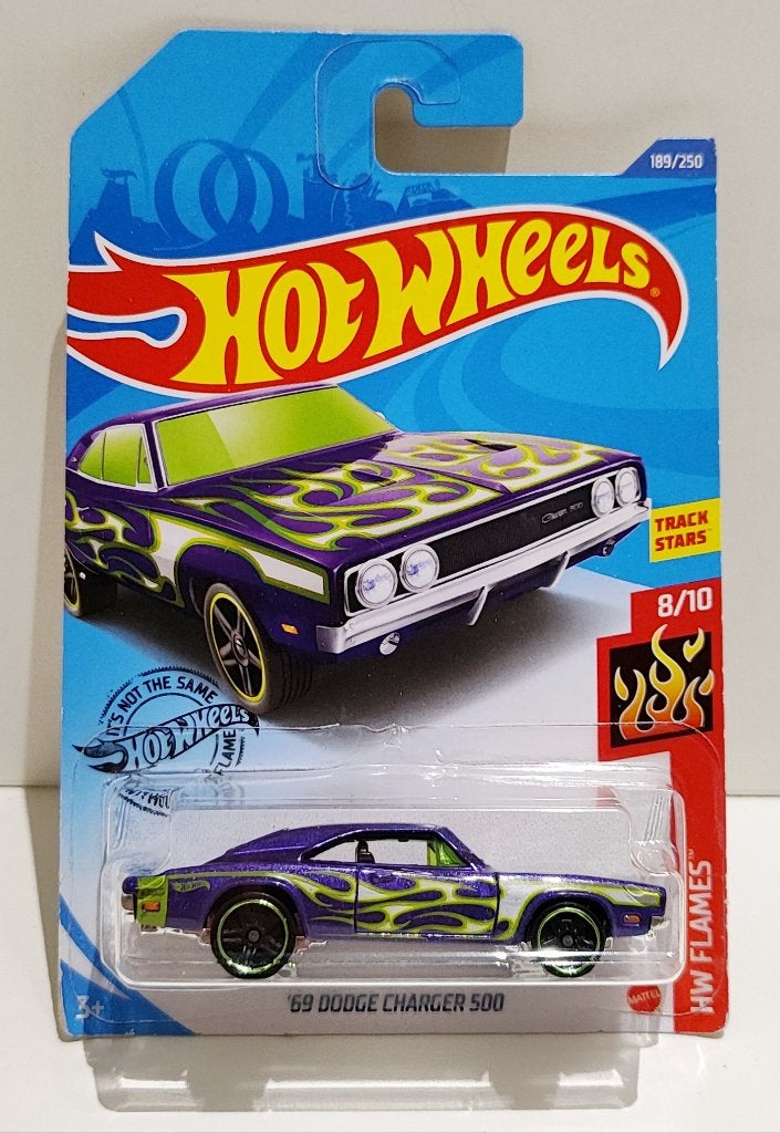Hot Wheels '69 Dodge Charger 500 Metallic Flames (2018), Ophalen of Verzenden