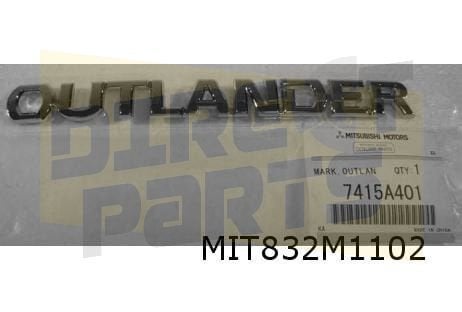 Mitsubishi Outlander achterklep embleem tekst ''Outlander'', -, Verzenden, -, Nieuw