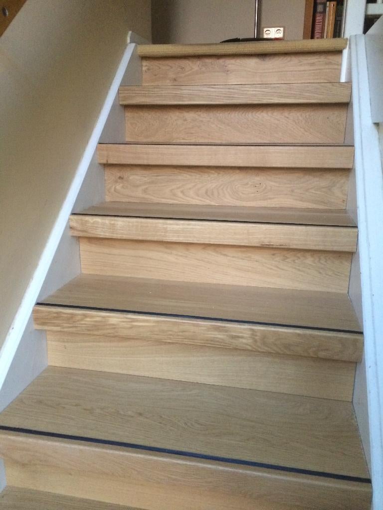 Trap - Eiken traprenovatie - traptreden - GROTE VOORRAAD!, Enlèvement ou Envoi, Neuf, Escalier, 2 à 4 mètres