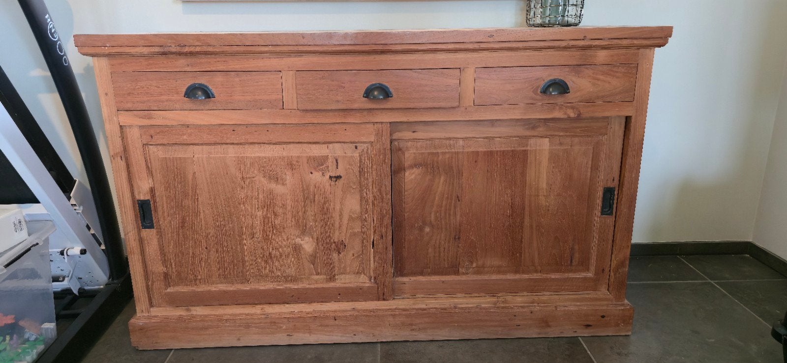 Teak dressoir (150*55), Huis en Inrichting, Kasten | Dressoirs, Ophalen, Gebruikt, 150 tot 200 cm, Teakhout