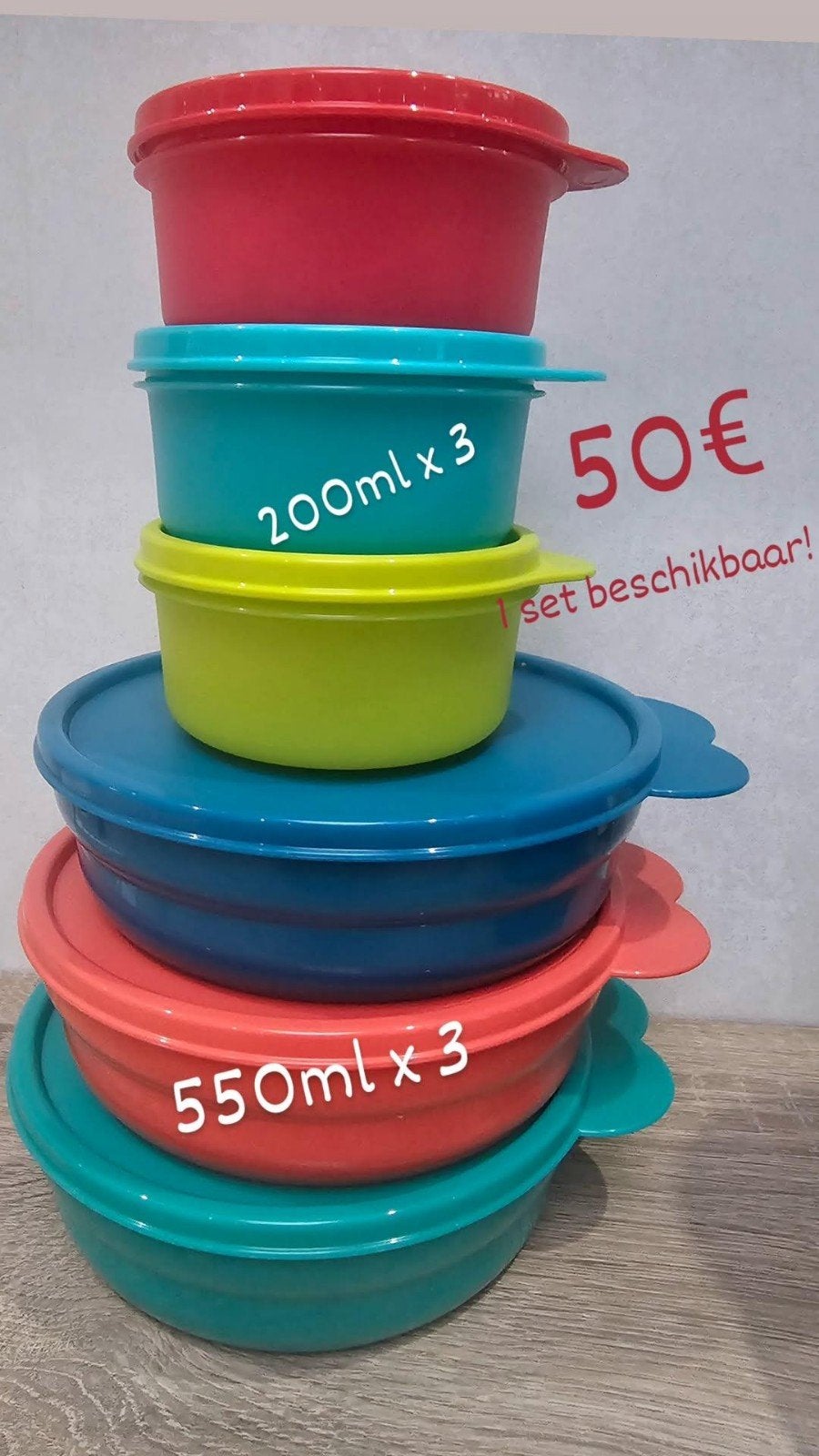 Ensemble de bols spatiaux Tupperware, Enlèvement ou Envoi, Neuf