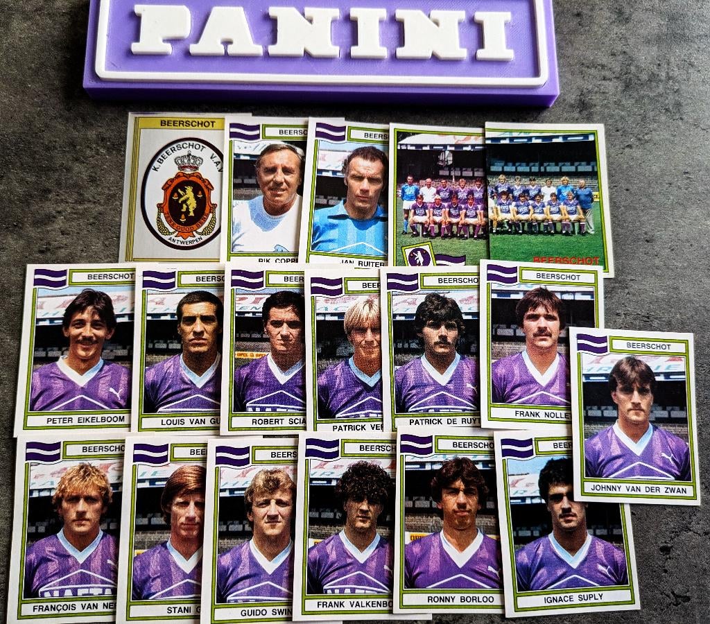 PANINI FOOTBALL 84 BEERSCHOT 18 STICKERS 1984 VOETBAL, Verzenden, Nieuw