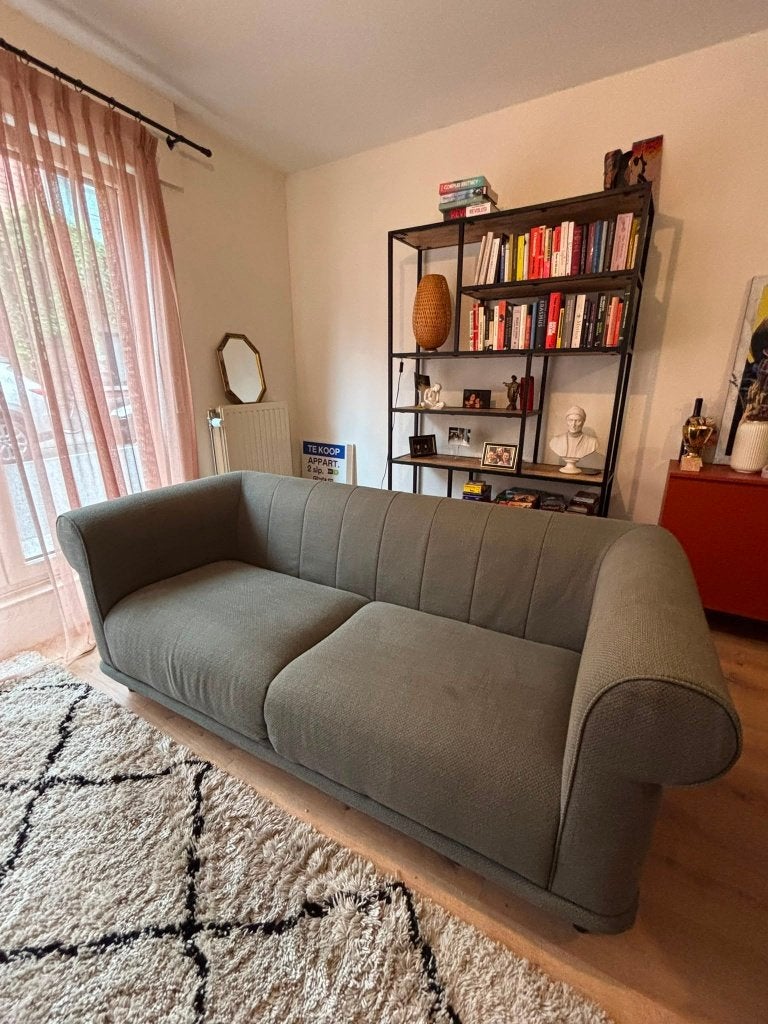 2 jaar oude groene 2-zitszetel (Viskafors), Banc droit, Bois, Comme neuf, Enlèvement
