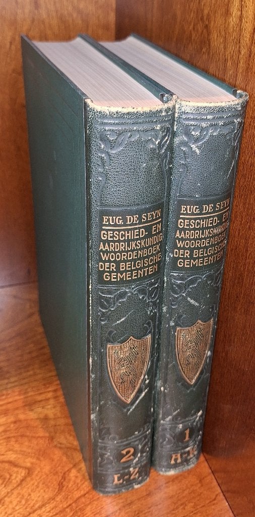Geschied- en aardrijksk. woordenboek der Belgische gemeenten, Livres, Enlèvement ou Envoi, Comme neuf, Eug. De Seyn, 20e siècle ou après