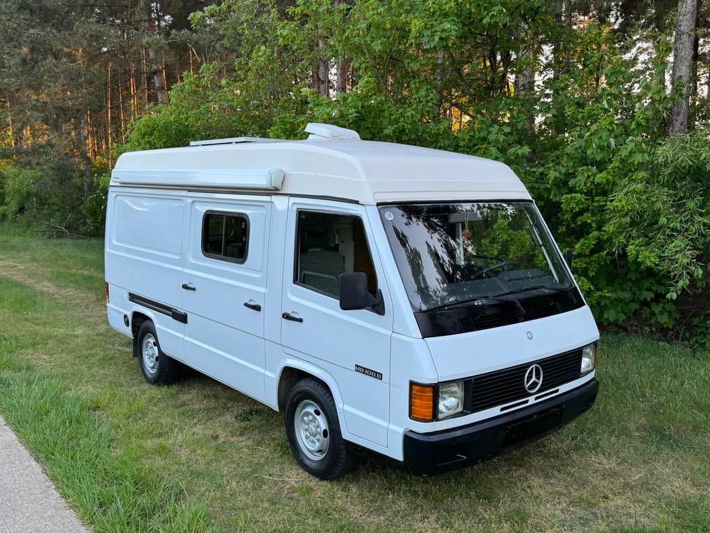 Mercedes-Benz MB100 Camper Zelfvoorzienend, Caravanes & Camping, Camping-cars, Entreprise, Boîte manuelle, Mercedes-Benz, Diesel