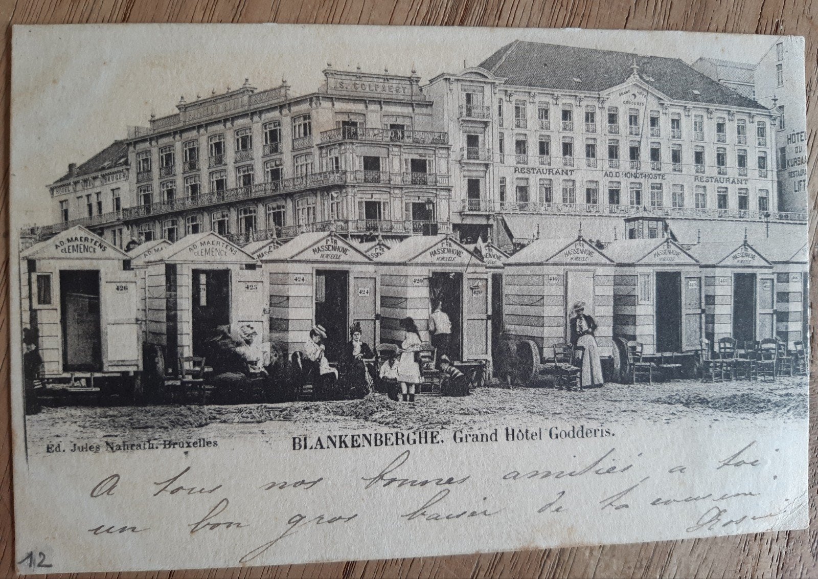 BLANKENBERGHE les Cabines et PLAGE STRAND TOP!, Ophalen of Verzenden