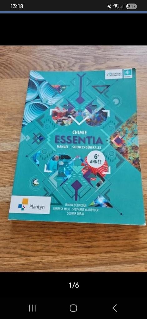 Essentia chimie sciences générales, Enlèvement ou Envoi, Chimie