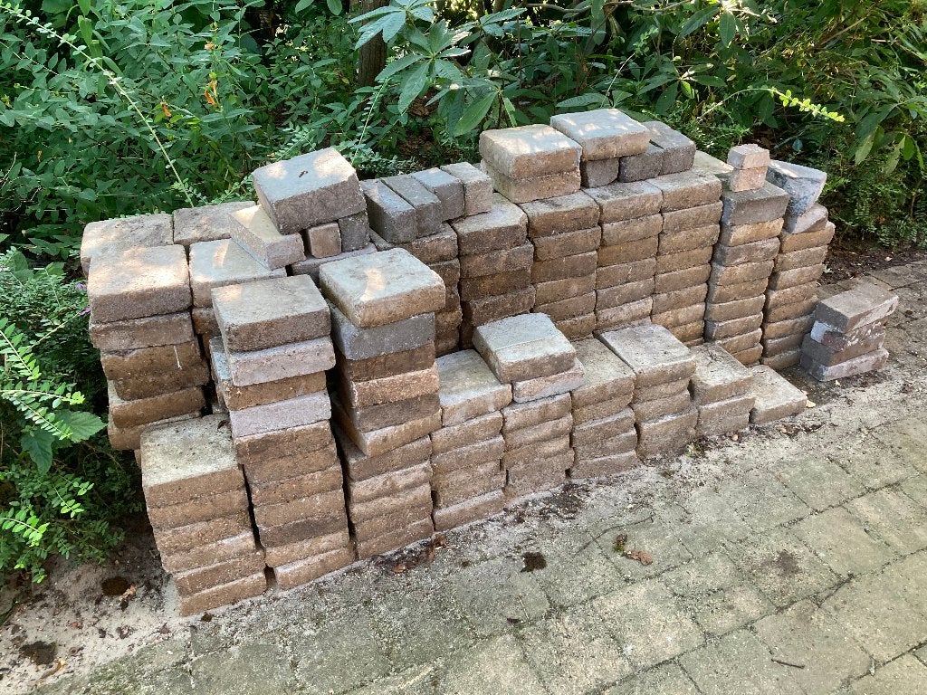betonklinkers en kasseien, Tuin en Terras, Tegels en Klinkers, Ophalen, Gebruikt, Klinkers, 10 m² of meer