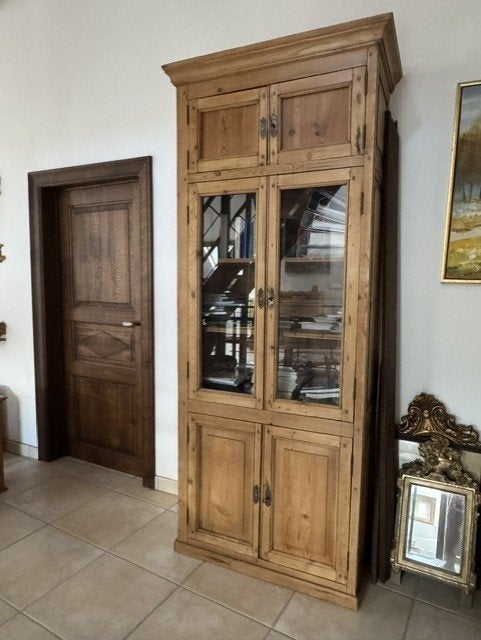 Bibliothèque, Maison & Meubles, Avec porte(s), Enlèvement, Utilisé, Pin