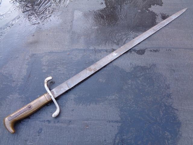 Duitse bajonet M1871 , in parade uitvoering , fabr. Alcoso, Enlèvement ou Envoi, Armée de terre, Épée ou sabre