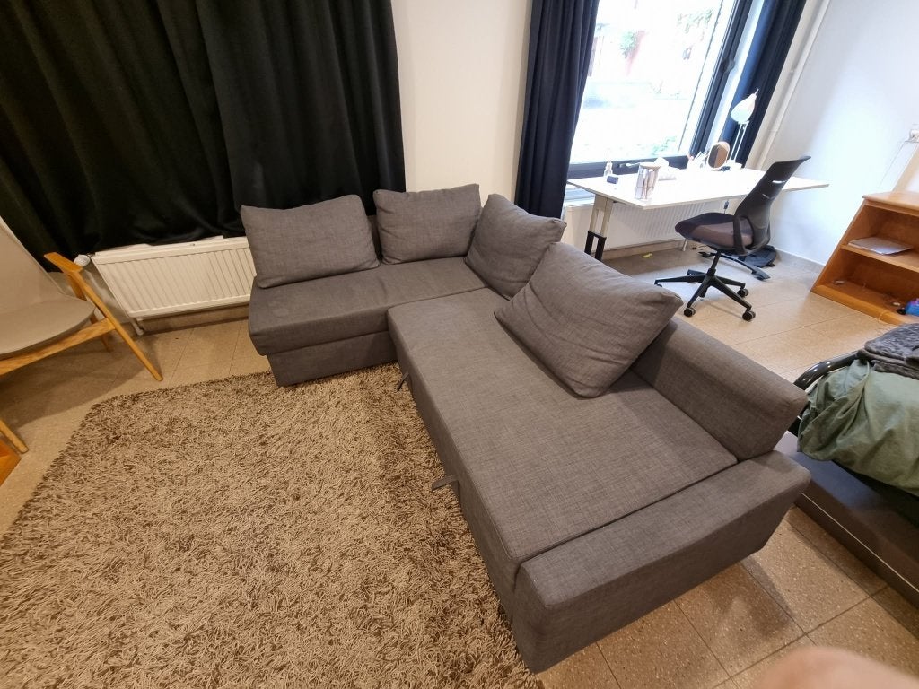 Ikea Friheten hoekslaapbank, Ophalen, Gebruikt, 125 tot 150 cm, Hoekbank