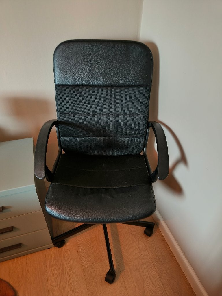 Bureaustoel, Ophalen, Gebruikt, Zwart, Bureaustoel