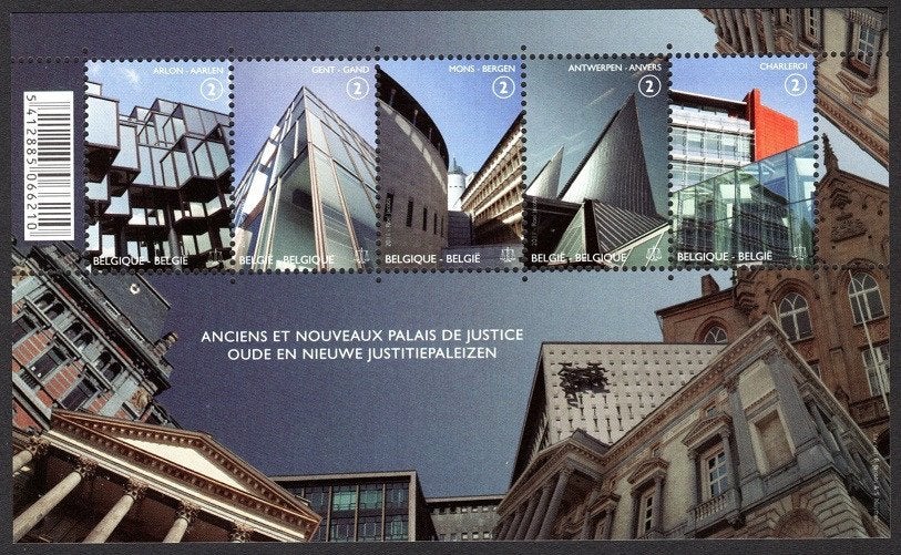 BL191 Timbres Anciens et nouveaux Palais de Justice, Envoi, Timbre-poste, Neuf