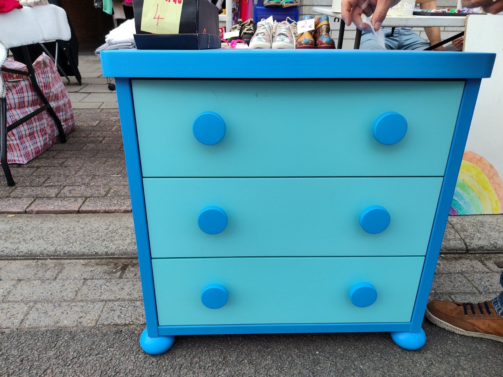 Blauw kastje kinderkamer, Huis en Inrichting, Ophalen