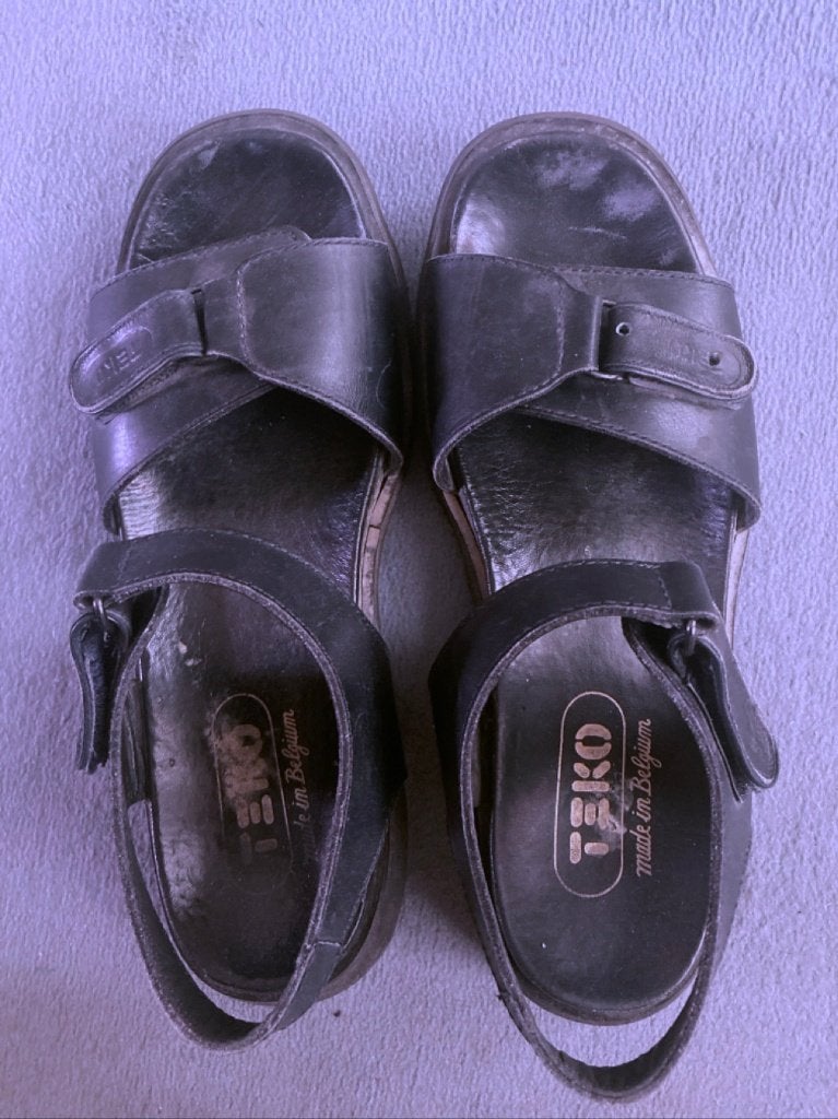 sandales teko bleues 41 ½, TEKO, Enlèvement, Porté, Sandales