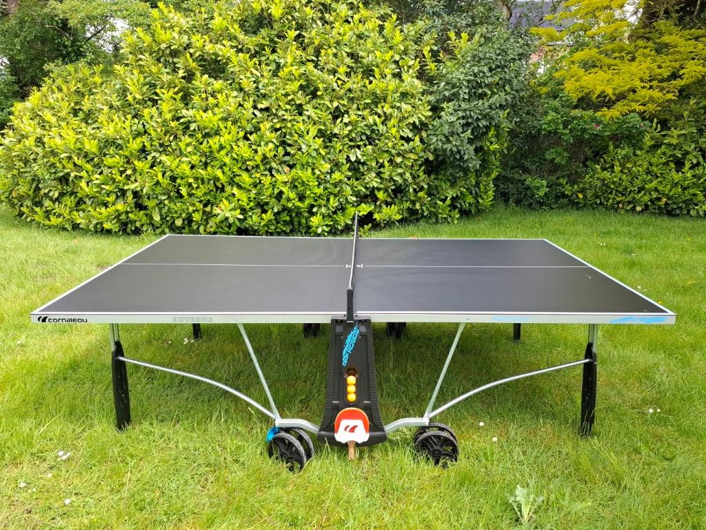 Tafeltennistafel Cornilleau Outdoor Softmat offroad, Sport en Fitness, Ophalen, Zo goed als nieuw, Tafel Outdoor, Verrijdbaar