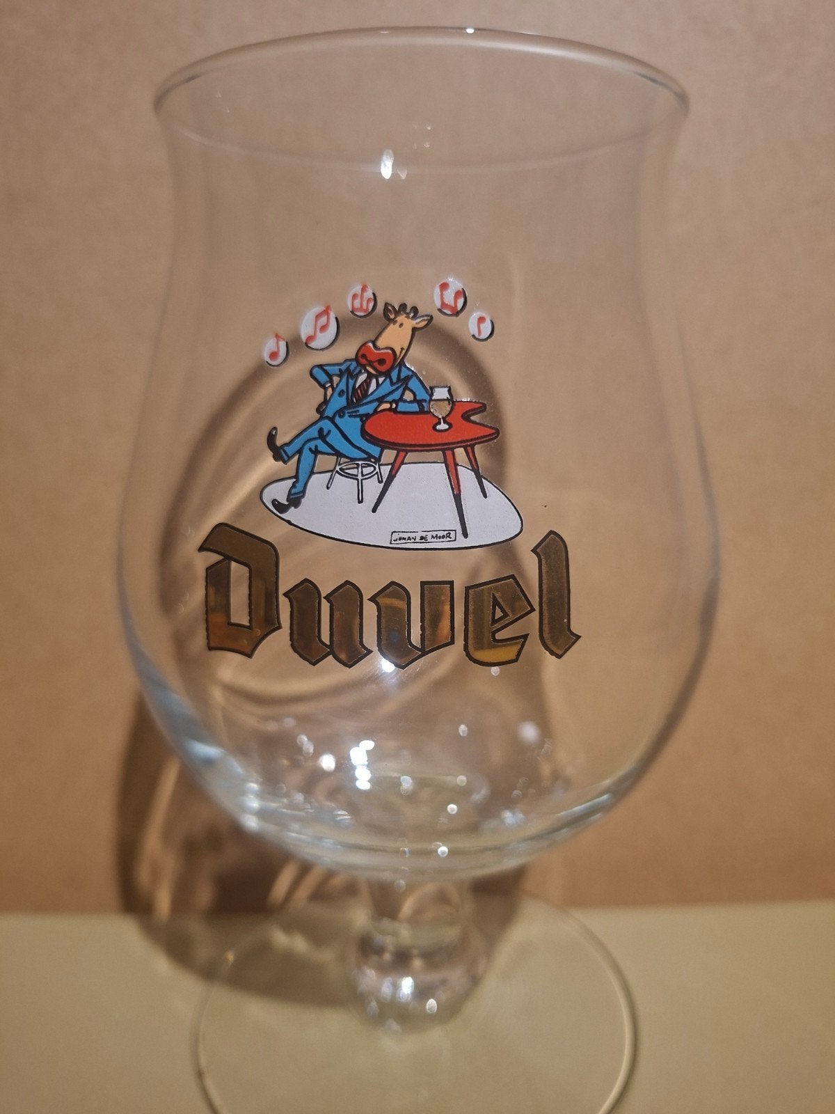 Duvel glas Kobe de koe, Verzamelen, Ophalen of Verzenden, Duvel