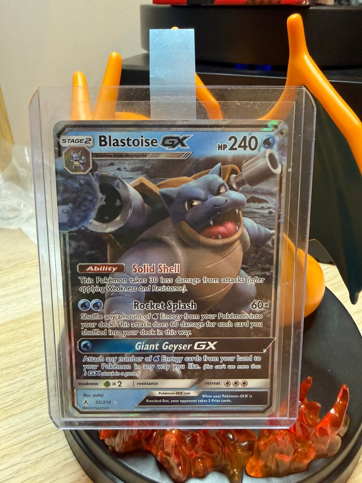 Pokémon Blastoise-GX 35/214 – Unbroken Bonds, Enlèvement ou Envoi, Comme neuf