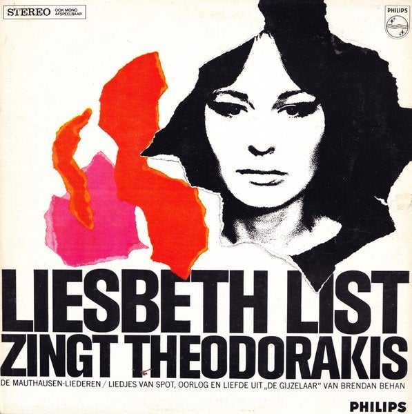 Liesbeth List Zingt Theodorakis, LP, Cabaret of Kleinkunst, Ophalen of Verzenden, Zo goed als nieuw