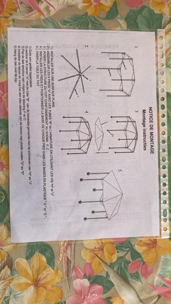 Tuinprieel /6 hoekig; H. 2;10 M ., Tuin en Terras, Ophalen, Zo goed als nieuw