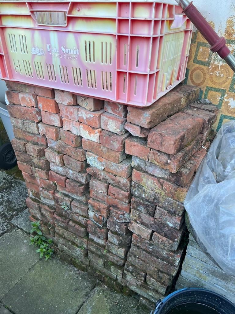 Rode bakstenen gratis op te halen, Ophalen, Gebruikt, Bakstenen