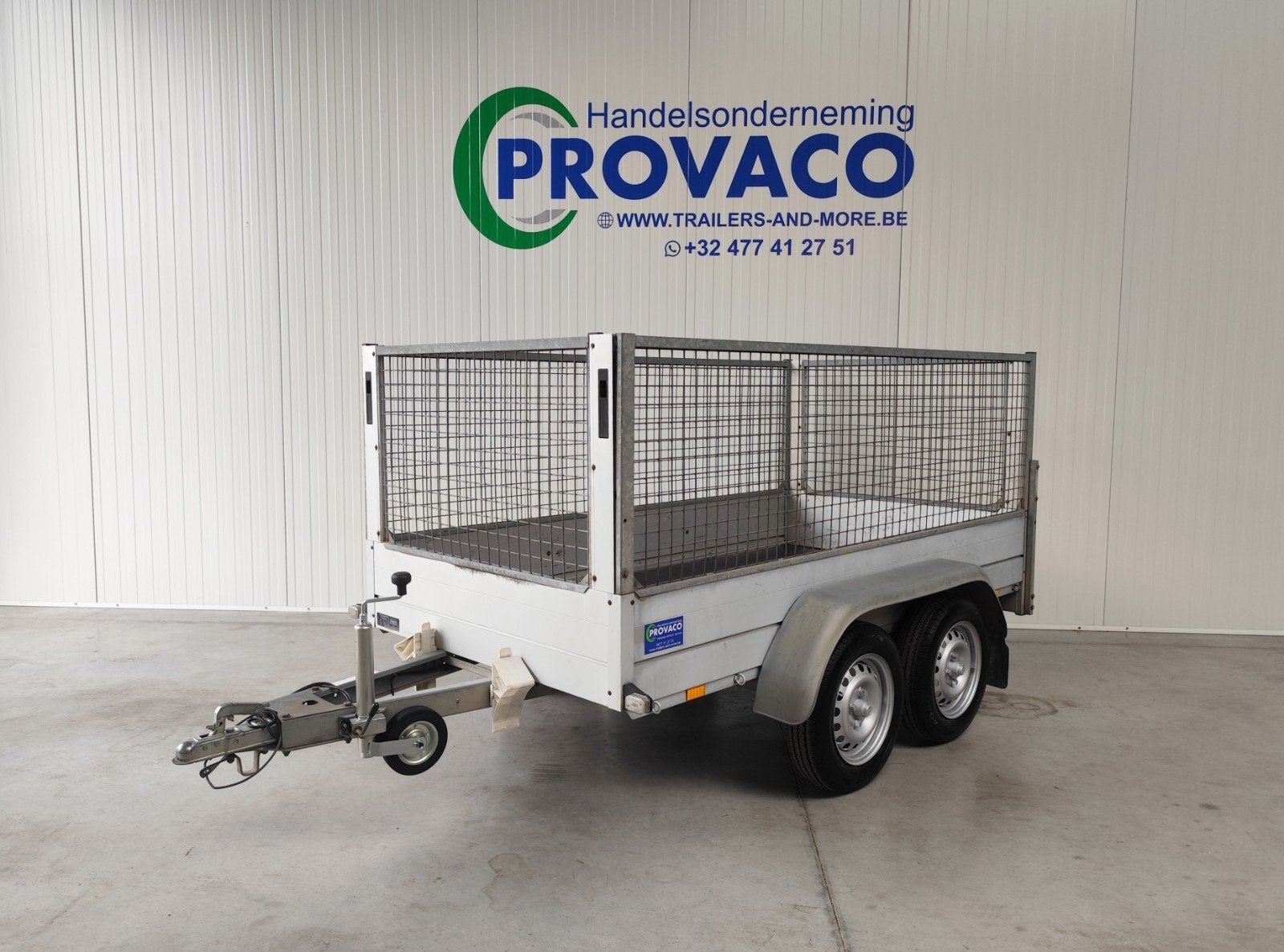 ANSSEMS dubbelas 750kg — keuringsvrij — perfecte staat, Auto diversen, Aanhangers en Bagagewagens, Ophalen