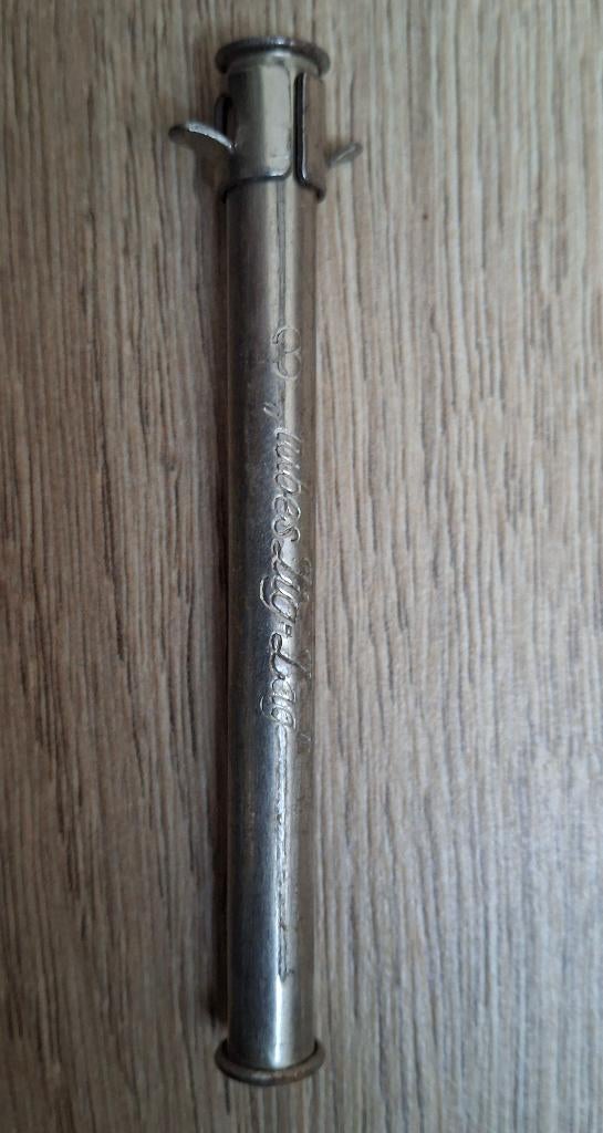 Vintage Zig-Zag sigarettenknol — metaal, Verzamelen, Rookartikelen, Aanstekers en Luciferdoosjes, Gebruikt, Overige typen, Ophalen of Verzenden