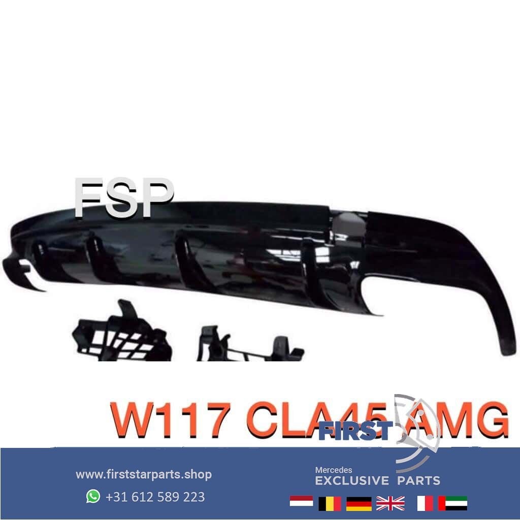 W117 CLA 45 AMG Achterbumper Diffuser zwart origineel Merced, Enlèvement ou Envoi, -, -, -