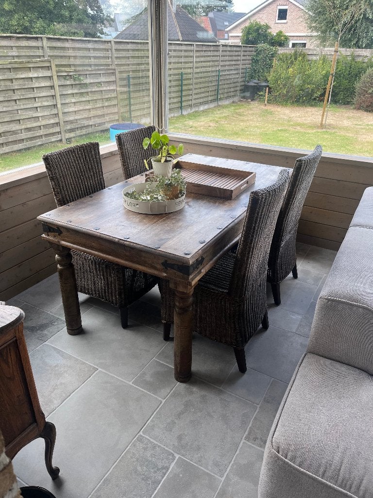 Tafel + stoelen, Ophalen, Gebruikt, Vier personen