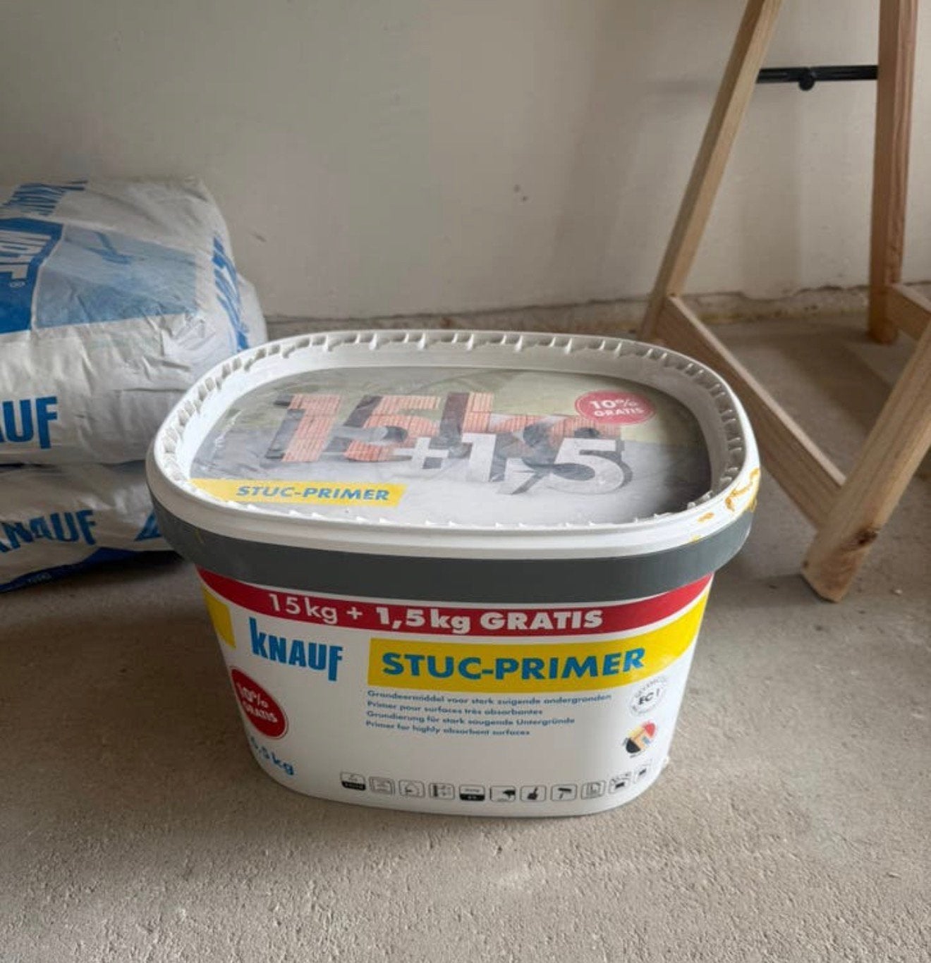 Knauf Stuc-Primer 15+1,5 kg – bijna volle pot, Enlèvement, Comme neuf