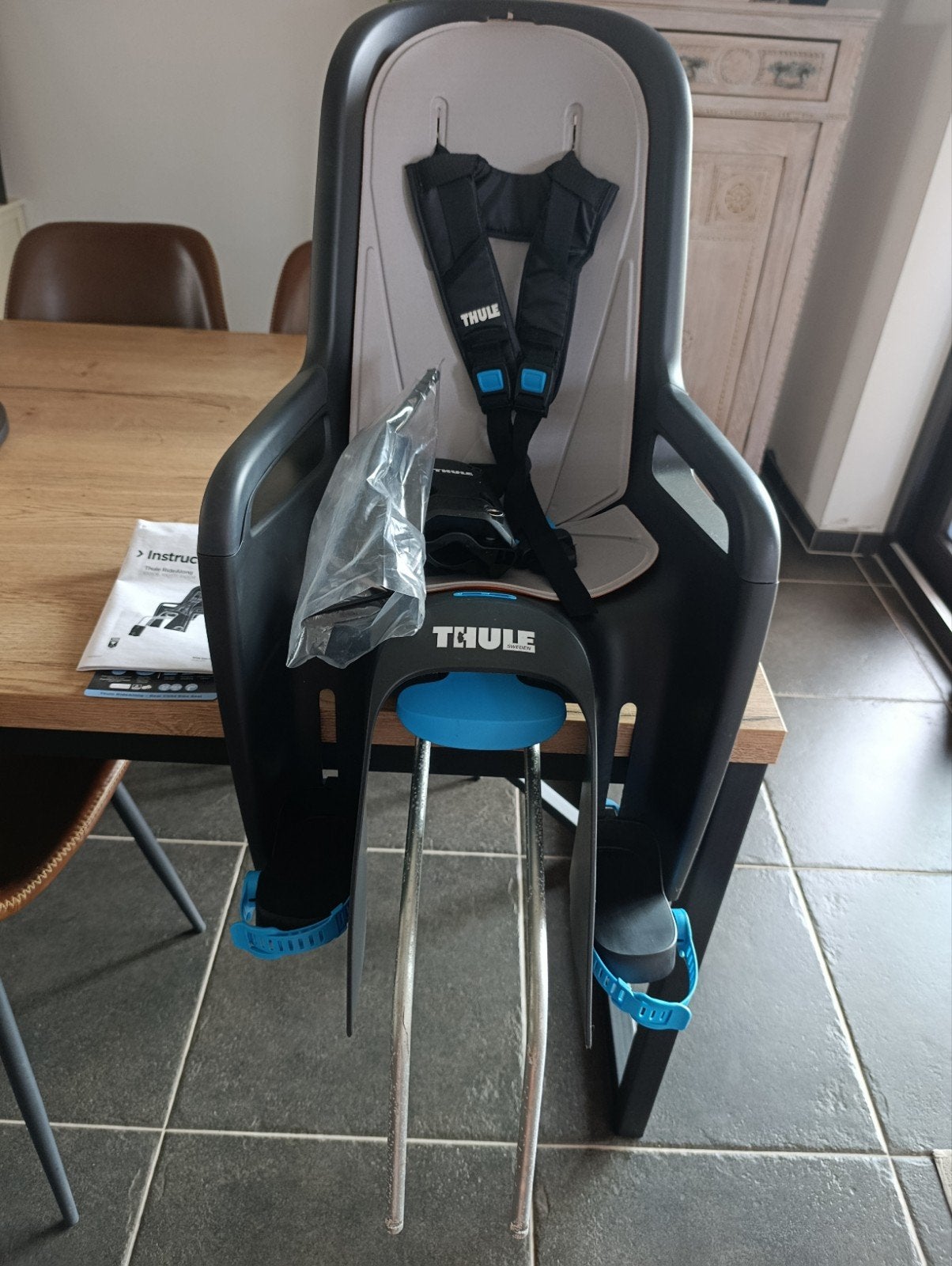 Thule kinderfietsstoel, Ophalen