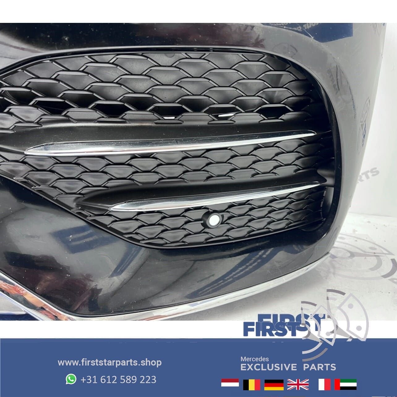 W167 V167 C167 GLE 53 AMG VOORBUMPER ZWART COMPLEET originee, Auto-onderdelen, Gebruikt, -, Voor, Ophalen of Verzenden